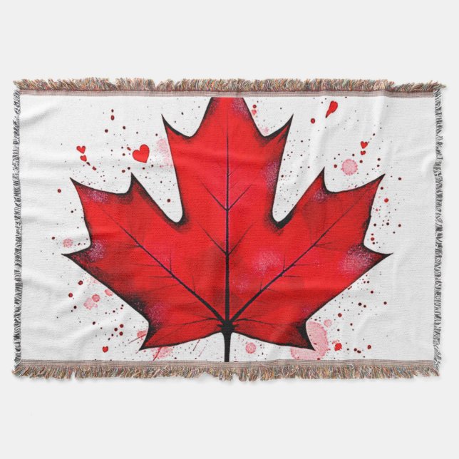 Manta La hoja de alma de Canadá (Anverso)