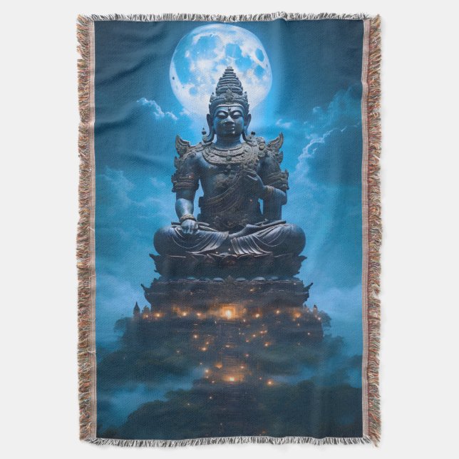 Manta La Luz de la Luna Llena del Buda (Frente vertical)