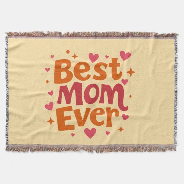 Manta La mejor mamá de todos - Acogedora, cálida y llena (Anverso)