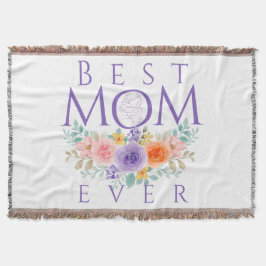 Manta La mejor mamá que haya florido, cita del día de la