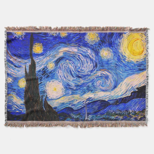 Manta La noche estrellada de Vincent Van Gogh (Anverso)