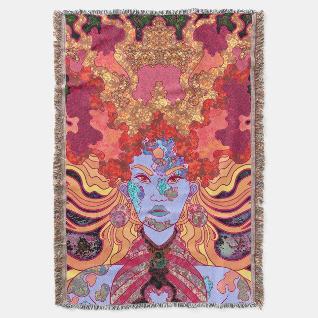 Manta La princesa en rojo (Frente vertical)