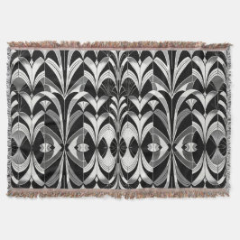 Manta La refinería en blanco y negro