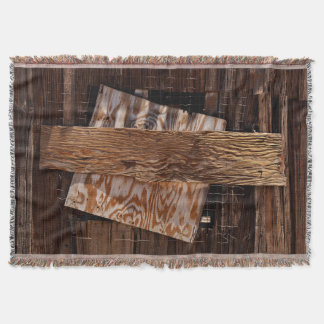 Manta La ventana de la vieja casa de madera