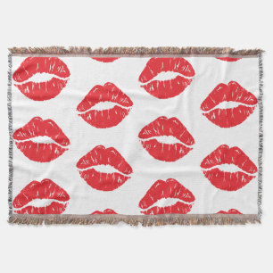 Manta Labios Rojos, Labios Rojos, Beso, Patrón De Labios