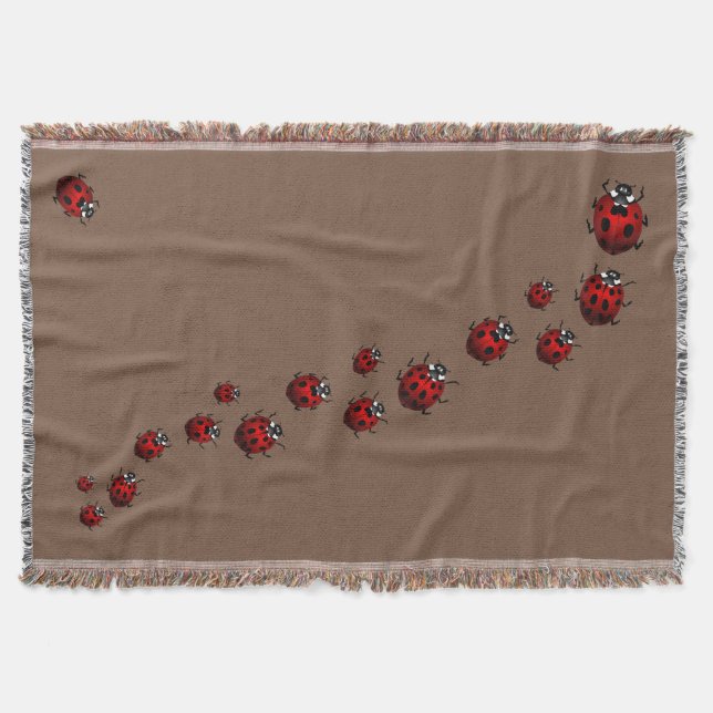 Manta Ladybug Blanket Ladybug / Ladybird Throw Blankets (Anverso)