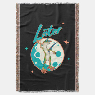 Manta Lagarto Divertido Más Tarde Humor Procrastinación