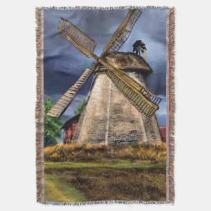 Manta Lancha para el paisaje de los molinos de viento de