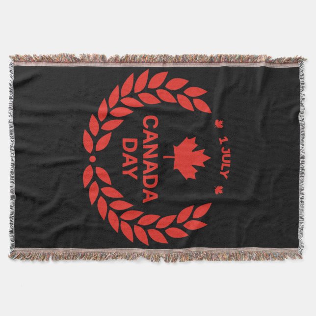 Manta Lanzamiento de Corona del Día de Canadá (Anverso)