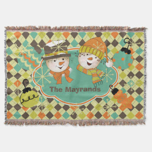 Manta Lanzamiento de feriado de invierno en Argyle perso