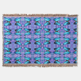 Manta Lanzar mariposa azul e hidráneas