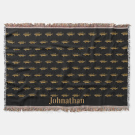 Manta Largemouth Bass Fish Pattern Black