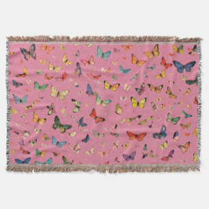 Manta Las 1000 Mariposas Rosas