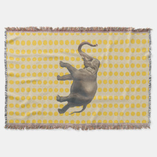 Manta Las especias azafrán se unen con el elefante