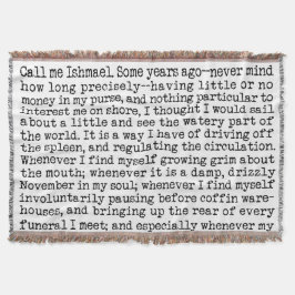 Manta Las líneas de apertura de Moby Dick literalmente