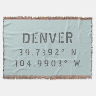 Manta Latitud Longitud de Denver