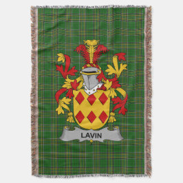 Manta Lavin irlandés o O_Lavin escudo de armas de corte