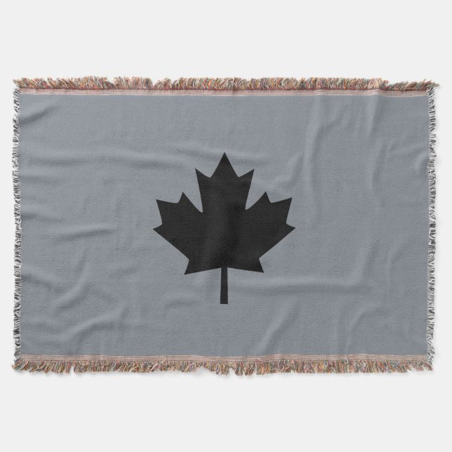 Manta Leaf negro canadiense negrita (Anverso)