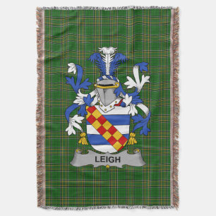 Manta Leigh irlandés o McLaeghis Escudos familiares de a