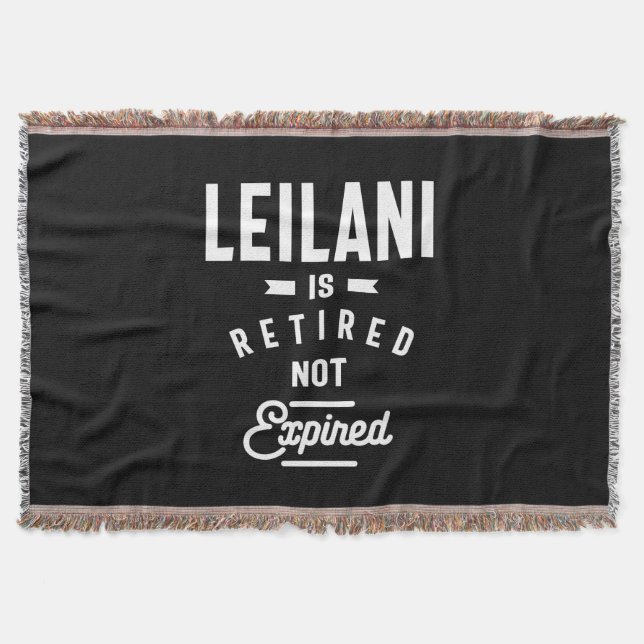 Manta Leilani Personaliza Name Birthday Gift (Anverso)