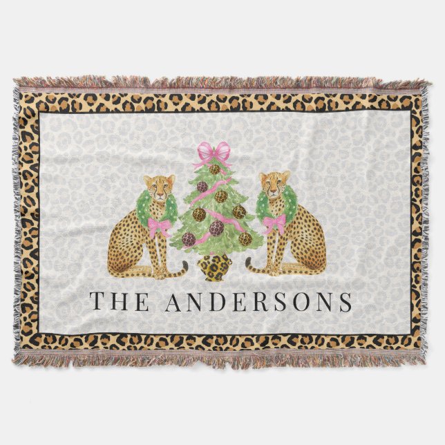 Manta Leopard Christmas (Anverso)