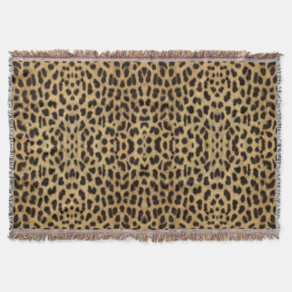 Manta Leopard Print Throw Blanket