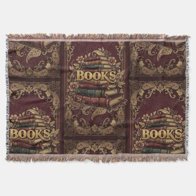 Manta Libros Amantes De Los Libros Escritores Lectores B (Anverso)