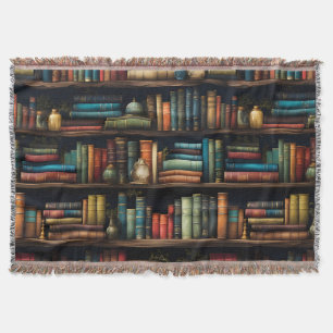 Manta Libros de época en el patrón de estantería