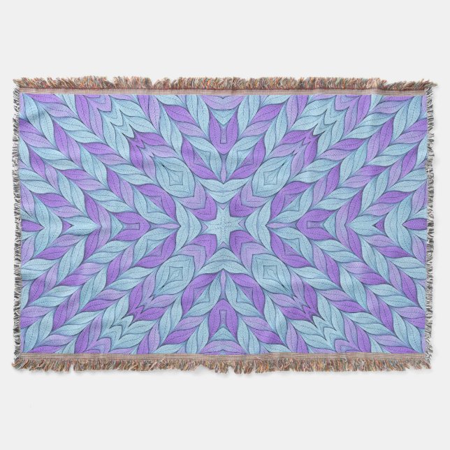 Manta Light Amethyst and Pale Aqua Pattern (Anverso)