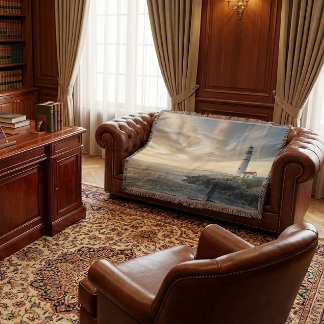 Manta Lighthouse Professional Executive Throw Blanket
