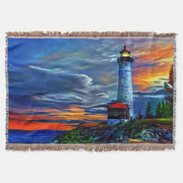 Manta Lighthouse Sunset