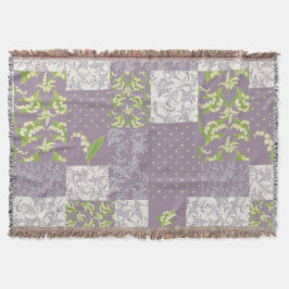 Manta Lily-of-the-Valley Faux Patchwork Mauve
