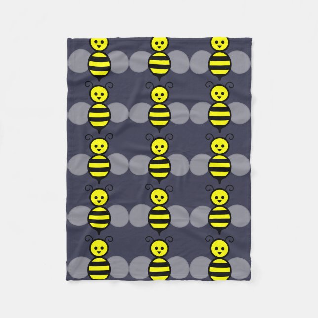 Manta linda del paño grueso y suave de la abeja (Anverso)