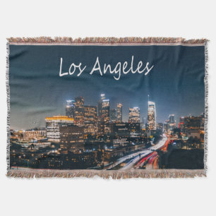 Manta Línea aérea de Los Ángeles California en la noc