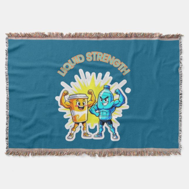 Manta Liquid Strength – Funny Juice & Water Muscle Desig (Anverso)