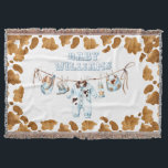 Manta Little Cowboy Clothesline WildWest Boy Baby Shower<br><div class="desc">Invitación de Baby Shower de Little Cowboy Clothesline WildWest Boy</div>