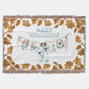 Manta Little Cowboy Clothesline WildWest Boy Baby Shower