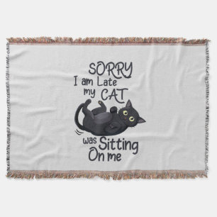 Manta Lo siento, estoy atrasado - Reglas para Gatos!