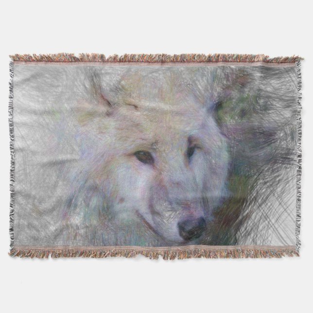 Manta lobo animal artístico (Anverso)