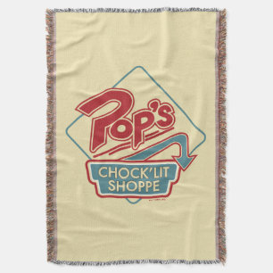 Manta Logo rojo de la tienda "chock'Lit" del Pop