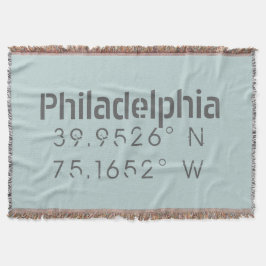 Manta Longitud Latitud de Filadelfia