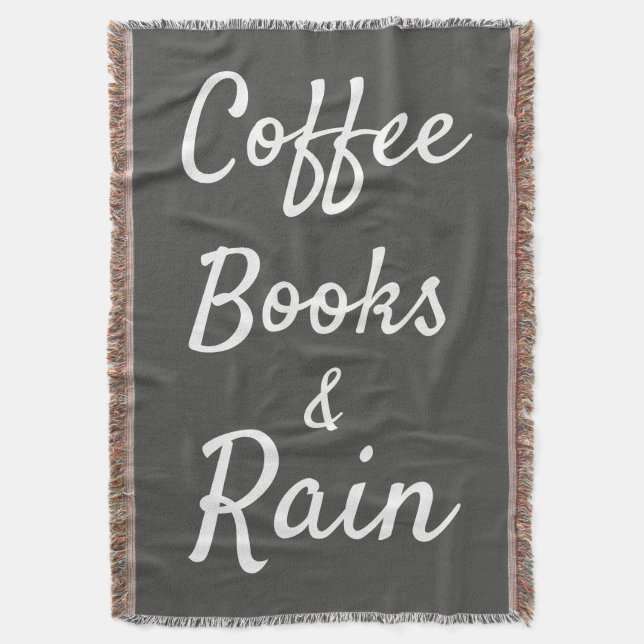 Manta Los amantes del libro de Guay Coffee Books & Rain (Frente vertical)