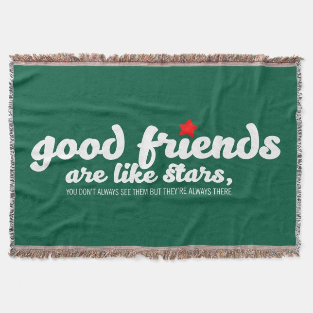 Manta Los buenos amigos son como las estrellas (Anverso)