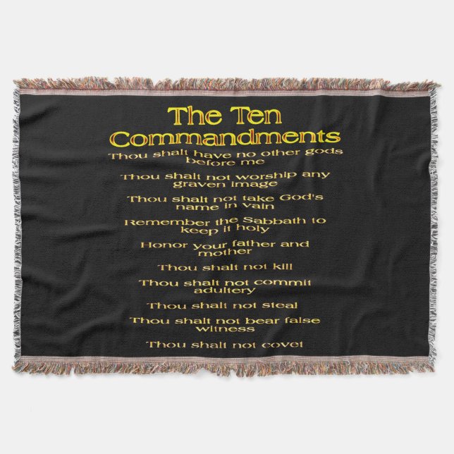 Manta Los Diez Mandamientos 01 (Anverso)
