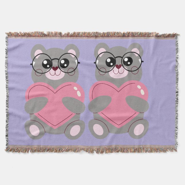 MANTA LOS DOS PEQUEÑOS OSOS (Anverso)