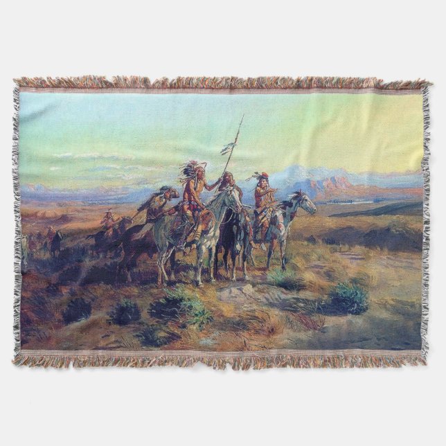 Manta Los exploradores de Charles Marion Russell 1902 (Anverso)