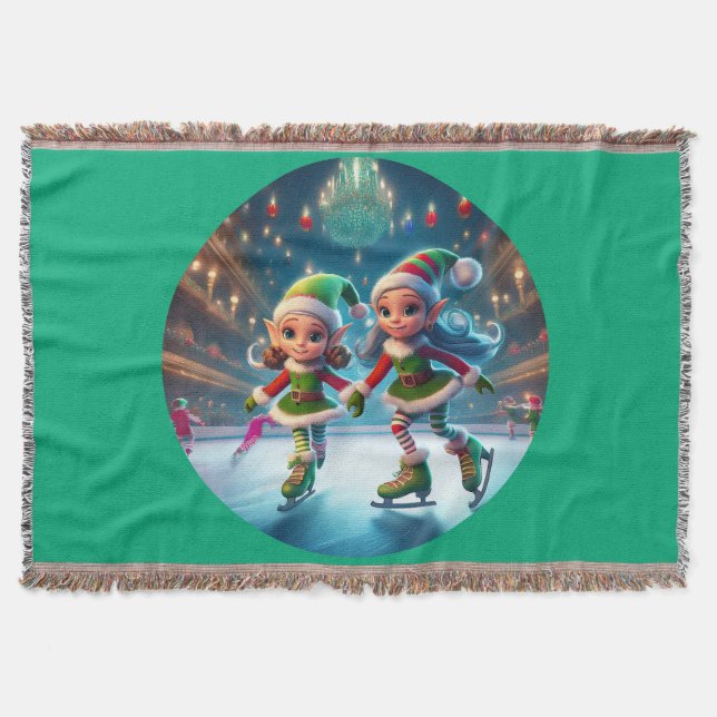 Manta Los pequeños ayudantes de Santa Ana patinan en el  (Anverso)