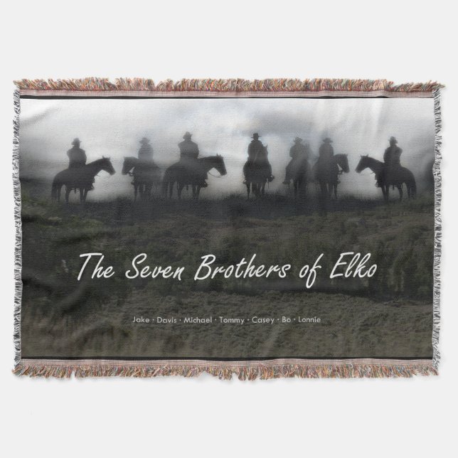 Manta Los siete hermanos de Elko Throw Blanket (Anverso)