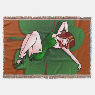 Manta Lucky Blanket Lucky Pinup Chica Throw Blanket Gift