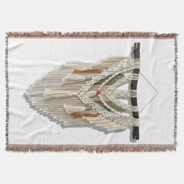 Manta Macrame Throw Blanket (Anverso)